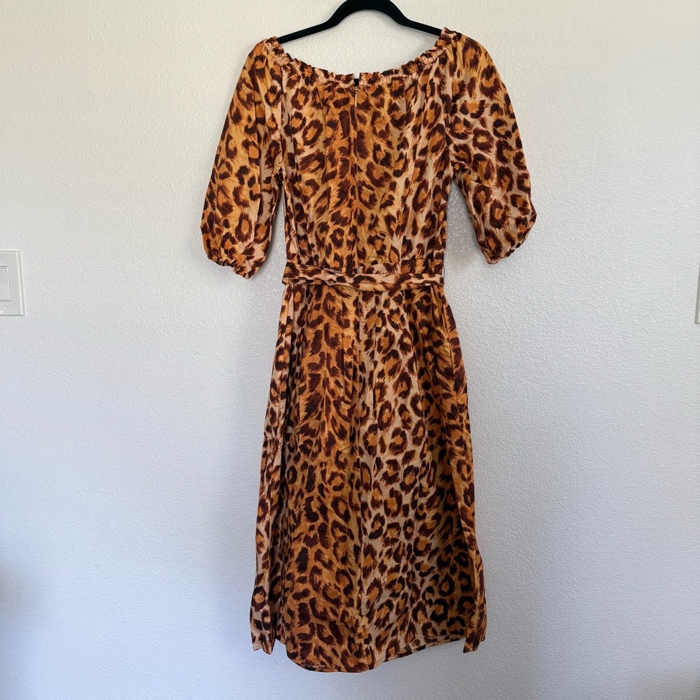Kate Spade Panthera Cheetah Print Dress 4 - Picture 6 of 8